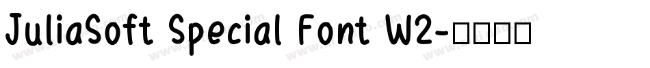 JuliaSoft Special Font W2字体转换